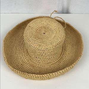 Scala Firenze Italy Natural Fiber Hat Medium